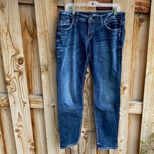 Silver Jeans - Sam Blue Jeans with Western Feel -size 31 with 29 inseam